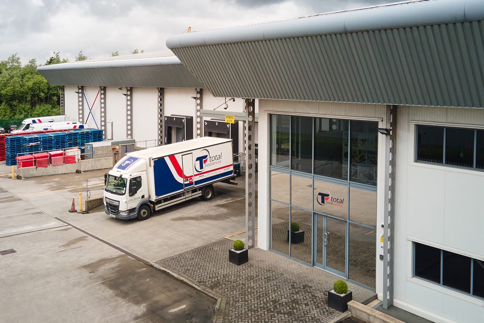 Total Foodservice depot with a delivery lorry outside