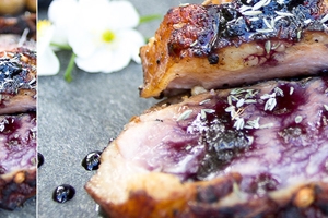 Duck Breast with Blueberry Sauce